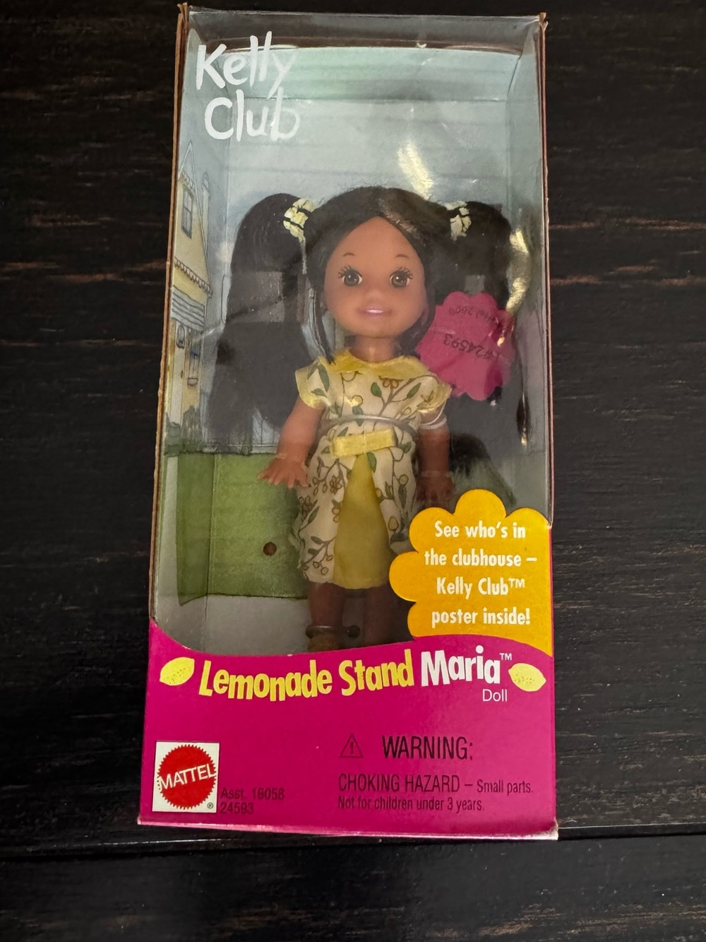 Mattel 1999 Barbie Kelly Club Lemonade Stand Maria doll “Peppy” Rare